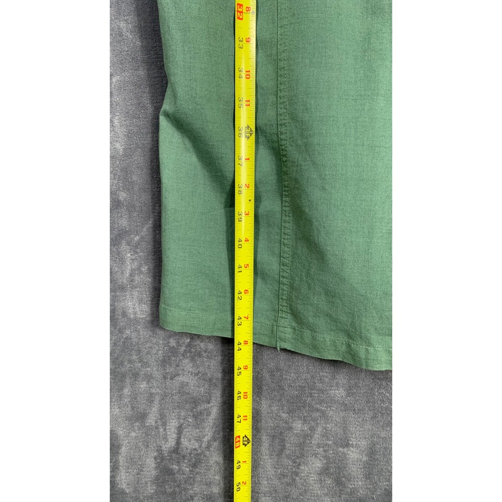 Zara Womens Green Linen Blend Strapless Midi Dress NWT XL - Picture 9 of 10